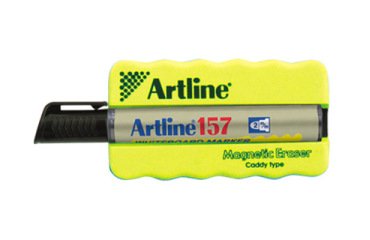 Borrador artline pizarra blanca magnetico con rotulador ek-157 negro