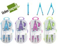 Compas liderpapel micrometrico con adaptador color