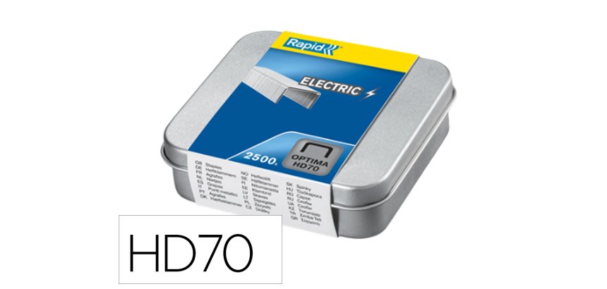 Grapas rexel optima hd70 caja de 2500 unidades