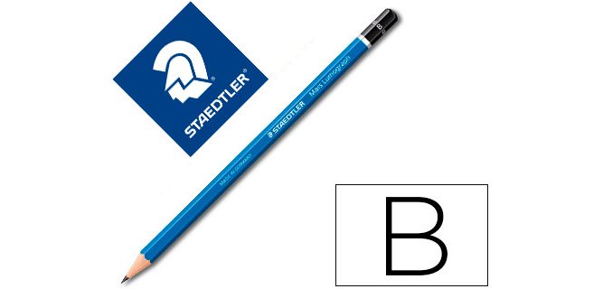 Lapices de grafito staedtler mars lumograph 100 b unidad