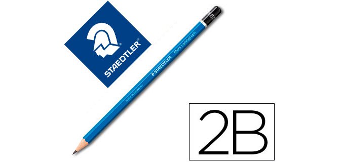 Lapices de grafito staedtler mars lumograph 100 2b unidad