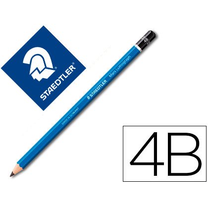 Lapices de grafito staedtler mars lumograph 100 4b unidad