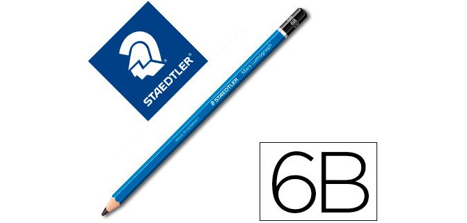 Lapices de grafito staedtler mars lumograph 100 6b unidad