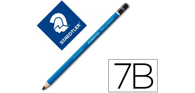 Lapices de grafito staedtler mars lumograph 100 7b unidad