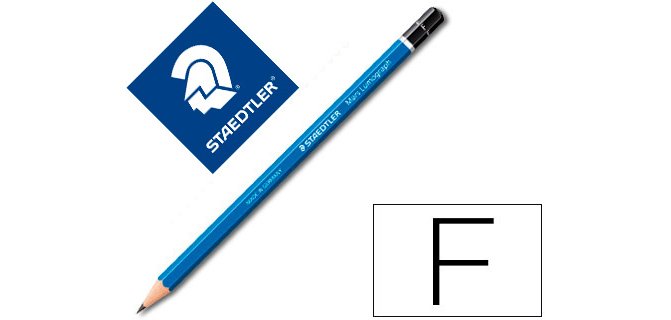 Lapices de grafito staedtler mars lumograph 100 f unidad