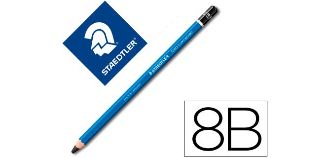 Lapices de grafito staedtler mars lumograph 100 8b unidad