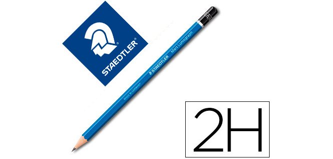Lapices de grafito staedtler mars lumograph 100 2h unidad