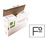 Caja archivo definitivo q-connect folio carton reciclado cierre con lengueta 255x360x100 mm