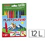 Lapices cera alpino plasti caja de 12 unidades colores surtidos