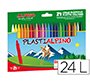 Lapices cera alpino plasti caja de 24 unidades colores surtidos