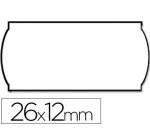 Etiquetas meto onduladas 26x12 mm blanca adh.2 rollo de 1500 etiquetas troqueladas (p+t) para etiquetadora tovel