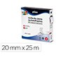Cinta de cierre adhesiva plico velcro blanco 20mm x 25m