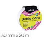 Cinta adhesiva plico doble cara 20 m x 30 mm
