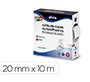 Cinta de cierre adhesiva plico velcro blanco 20mm x 10m