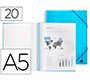 Carpeta liderpapel escaparate con espiral 20 fundas polipropileno din a5
