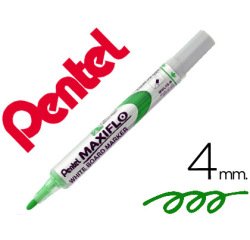 Rotulador maxiflo pentel para pizarra blanca color verde