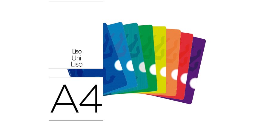 Libreta escolar oxford tapa flexible optik paper openflex 48 hojas din a4 liso colores surtidos