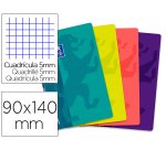 Libreta escolar oxford tapa flexible optik paper openflex 48 hojas 90x140 mm cuadro 5 mm colores surtidos