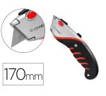 Cuter q-connect metalico ancho aleacion de aluminio - 2 cuchillas de repuesto - cuchilla 19 mm xd-8300 blister 1 unida