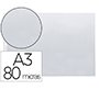 Funda multitaladro q-connect din a3 apaisada 80 micras cristal con apertura superior - bolsa de 10