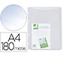 Funda multitaladro q-connect con fuelle din a4 pvc 180 mc bolsa de 5 unidades