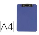 Portanotas q-connect plastico din a4 azul 3 mm