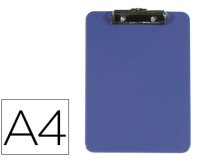 Portanotas q-connect plastico din a4 azul 3 mm