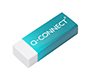 Goma de borrar q-connect plastica escolar y oficina