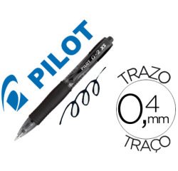 Boligrafo pilot g-2 pixie negro tinta gel retractil sujecion de caucho