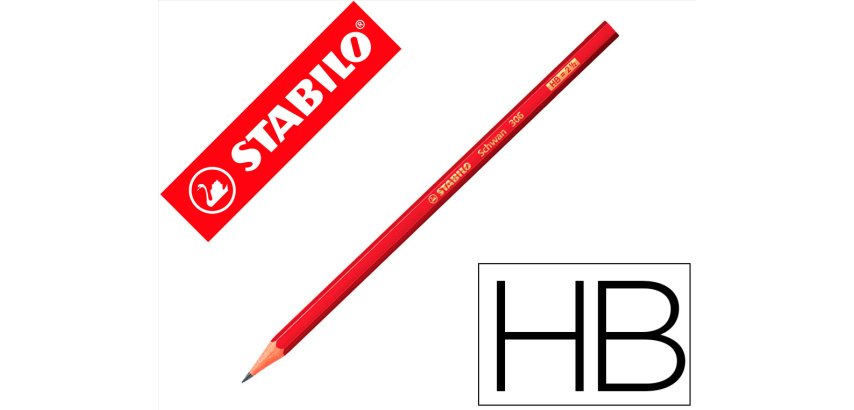 Lapices de grafito stabilo swano 306 hb unidad