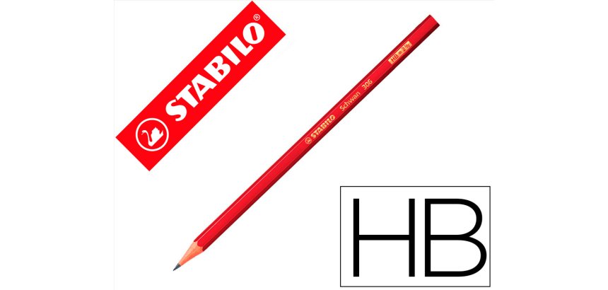 Lapices de grafito stabilo swano 306 hb unidad