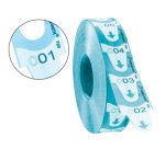 Tickets turnomatic 31x67 mm color azul rollo 4000 tickets