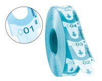 Tickets turnomatic 31x67 mm color azul rollo 4000 tickets