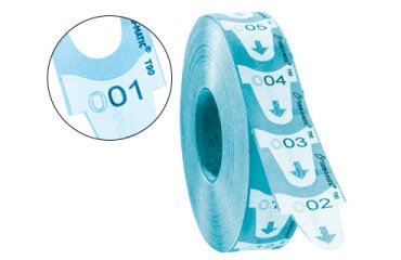 Tickets turnomatic 31x67 mm color azul rollo 4000 tickets
