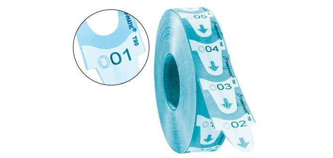 Tickets turnomatic 31x67 mm color azul rollo 4000 tickets