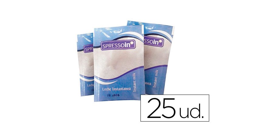 Leche en polvo spressoin sobre de 5 g envase de 25 unidades