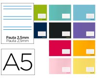 Libreta liderpapel smart a5 apaisada 32h 60gr pauta 2,5 mm con margen