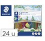 Lapices de colores staedtler upcycled wood ecologico 24 colores en caja de carton