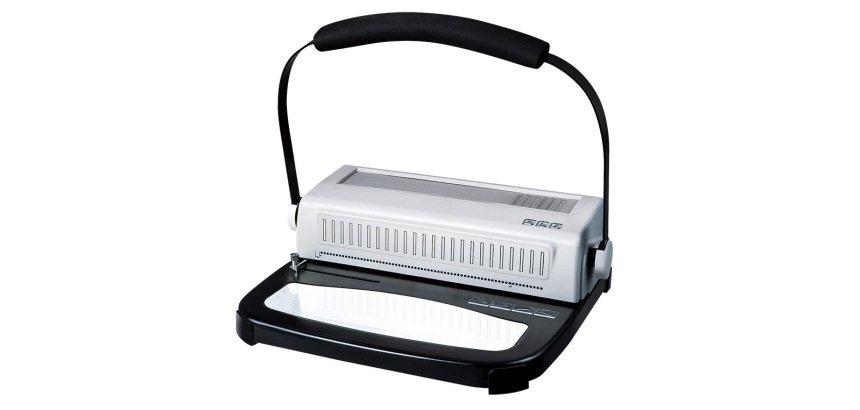 Encuadernadora para espiral yosan 64u paso 5:1 perfora 20 hojas tamaño din a4 encuaderna hasta 450 hojas