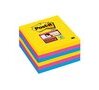 Bloc de notas adhesivas quita y pon post-it super sticky 101x101 mm con 90 hojas rayado pack de 6 bloc colores