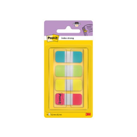 Banderitas separadoras rigidas dispensador 4 colores amarillo azul lima y rojo post-it index 676-alyr-eu