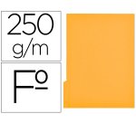 Subcarpeta cartulina gio folio pestaña izquierda 250 g/m2 amarillo