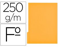 Subcarpeta cartulina gio folio pestaña izquierda 250 g/m2 amarillo