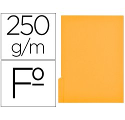 Subcarpeta cartulina gio folio pestaña izquierda 250 g/m2 amarillo