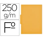 Subcarpeta cartulina gio folio pestaña central 250 g/m2 amarillo