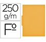 Subcarpeta cartulina gio folio pestaña central 250 g/m2 amarillo