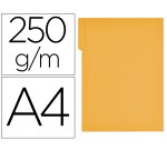 Subcarpeta cartulina gio din a4 pestaña derecha 250 g/m2 amarillo