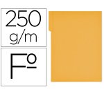 Subcarpeta cartulina gio folio pestaña derecha 250 g/m2 amarillo