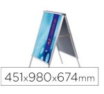 Caballete Publicitario A2 Esquinas Redondas 25 mm