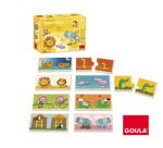 Puzle Goula madera 20 piezas contrarios leo el rey de la selva